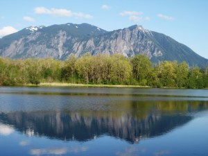 Mill Pond and Mt. Si in May