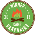Camp-NaNoWriMo-2013-Winner-Campfire-Circle-Badge