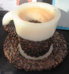 coffee cup candle