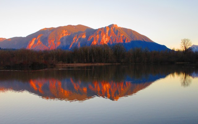 Mt. Si on the Mill Pond -Winter 2015