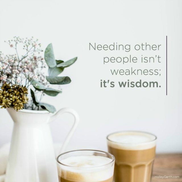 It's Wisdom - Holley Gerth